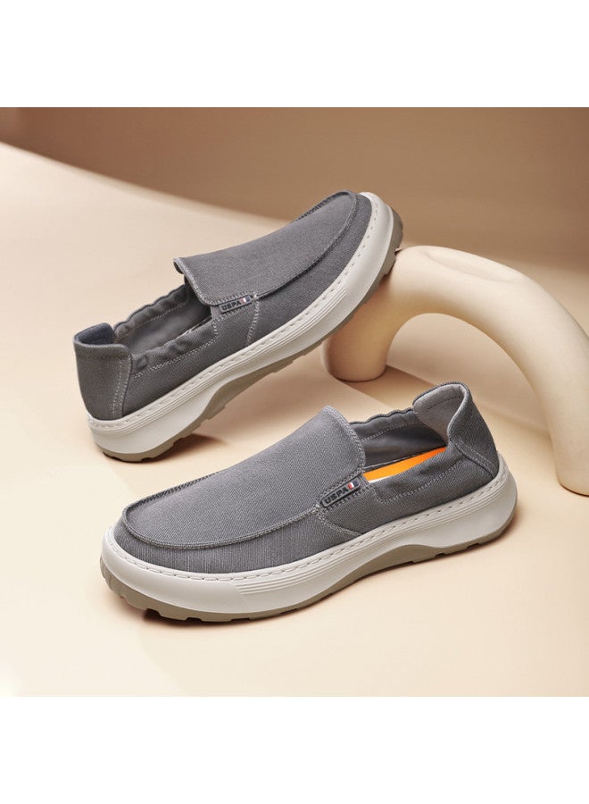 U.S. Polo Assn. Casual Men's Shoes, Breathable Canvas Slip-ons, Versatile And Minimalist Men's Footwear - Image 3