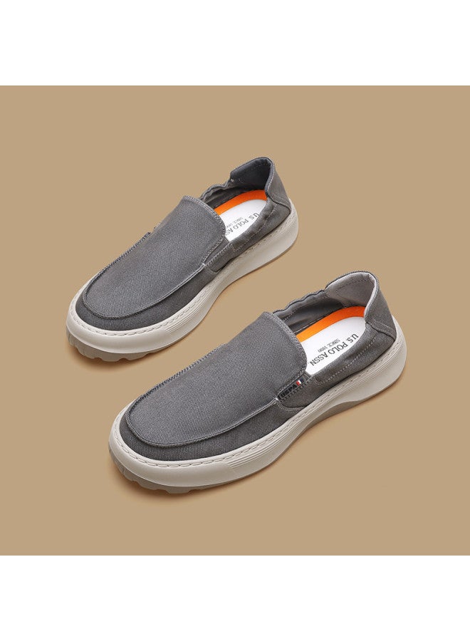 U.S. Polo Assn. Casual Men's Shoes, Breathable Canvas Slip-ons, Versatile And Minimalist Men's Footwear - Image 2