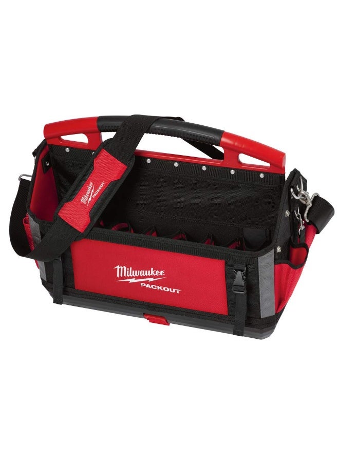 Milwaukee PACKOUT Tote Tool Bag 932464085, Red, 20-inch, with 32 Pockets - Image 3