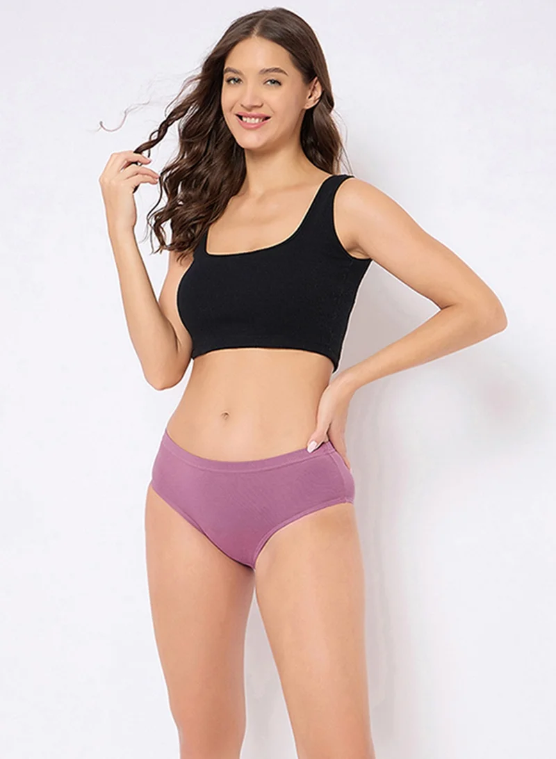 كلوفيا كلوفيا عبوة من  سراويل داخلية بخصر متوسط مع حزام داخلي - قطن