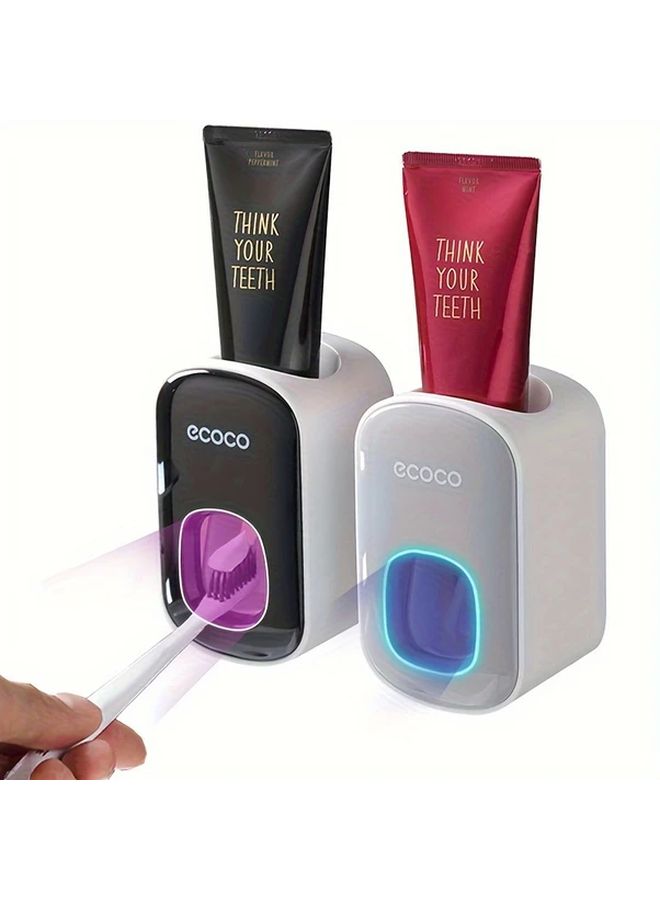 Automatic Toothpaste Dispenser With Built In Holder Grey Touchless Hygienic Design - Image 5