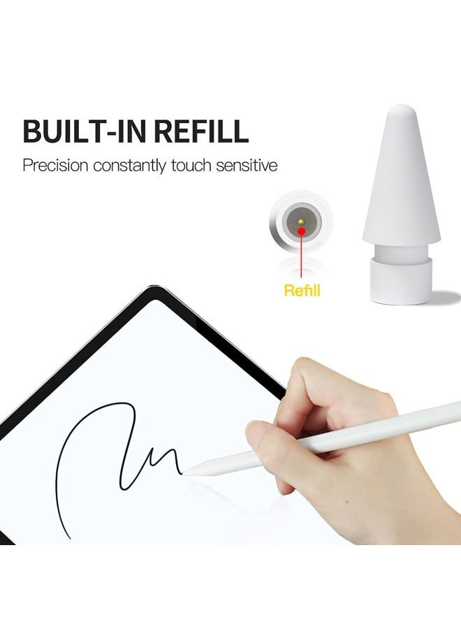 AWINNER Replacement Tips Compatible with Apple Pencil 2 Gen iPad Pro - iPencil Nib for iPad Pencil 1st/2nd Gen White 4 Pack - Image 5