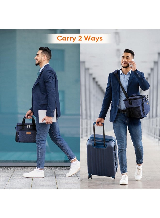 Lifewit Large Lunch Bag Insulated Lunch Box Soft Cooler Cooling Tote for Adult Men Women, Dark Blue 24-Can (15L) - Image 5