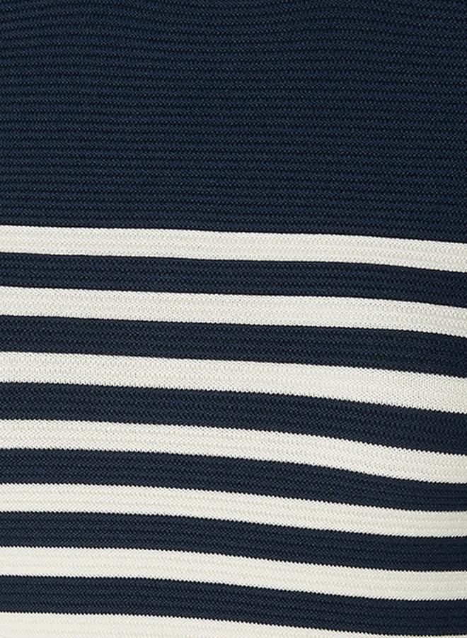 Splash FAV Basic Ottoman Striped Crew Neck Sweater - Image 2