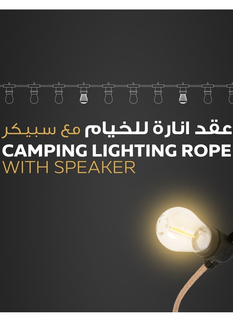 Alhor Camping & Hunting Tools - CAMPING LIGHTING ROPE WITH SPEAKER - Image 1