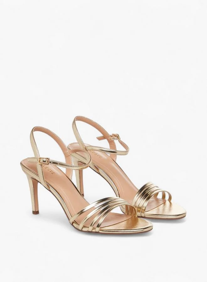 سيليست صنادل نسائية بكعب خنجر مفتوح من الأمام