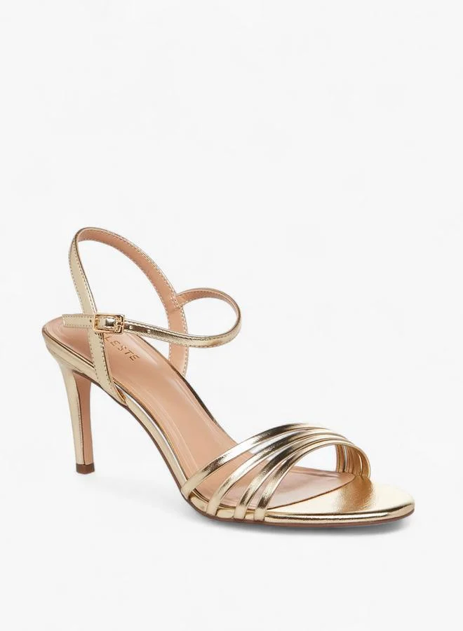 سيليست صنادل نسائية بكعب خنجر مفتوح من الأمام