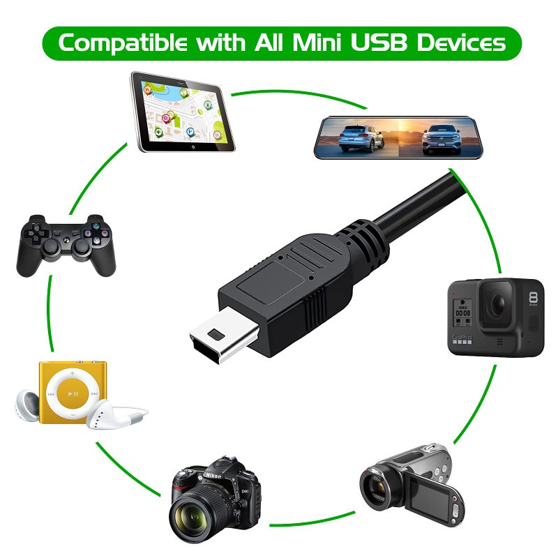 Inovat كابل شحن بيانات USB بديل لجهاز الكمبيوتر Inovat لنقل البيانات لجهاز Seagate FreeAgent Desk 1 TB USB 2.0 الخارجي - Image 2