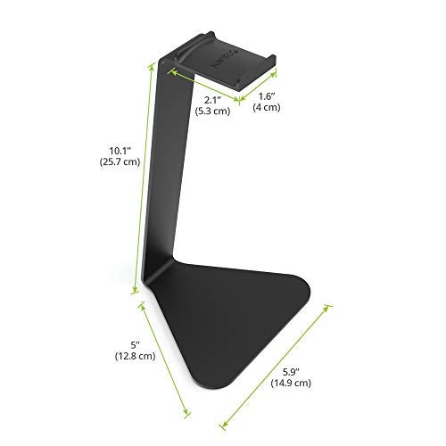 Kanto H1 Universal Headphone Stand with Curved Silicone Padding | Black - Image 4