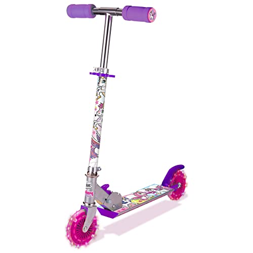 Ozbozz Unicorn Scooter with 2 Light UP Wheels - Image 1