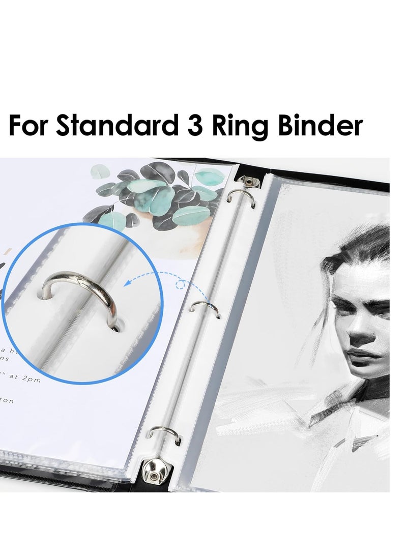 KTRIO KTRIO Sheet Protectors 8.5 x 11 inch Clear Page Protectors for 3 Ring Binder, Plastic Sleeves for Binders, Top Loading Paper Protector Letter Size, 50 Pack  - Image 5