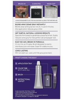 Just For Men Touch of Gray Mustache & Beard Coloring, Great for a Salt and Pepper Look - Light & Medium Brown  - Image 4