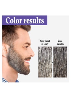 Just For Men Touch of Gray Mustache & Beard Coloring, Great for a Salt and Pepper Look - Light & Medium Brown  - Image 2