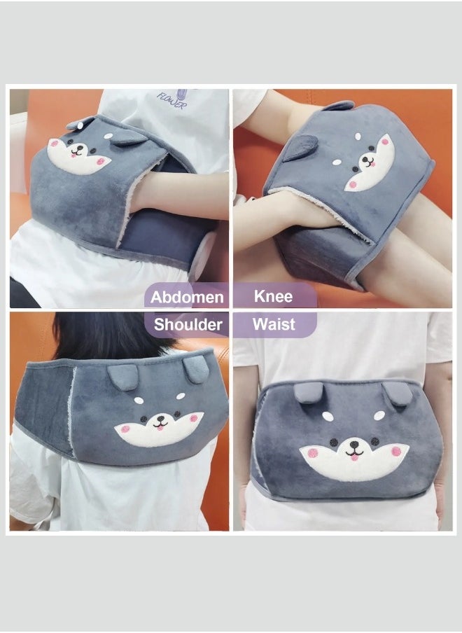 Lifenpure Lifenpure 3 in 1 Hot Water Bag Warm Plush Waist Cover With Belt  - Image 5