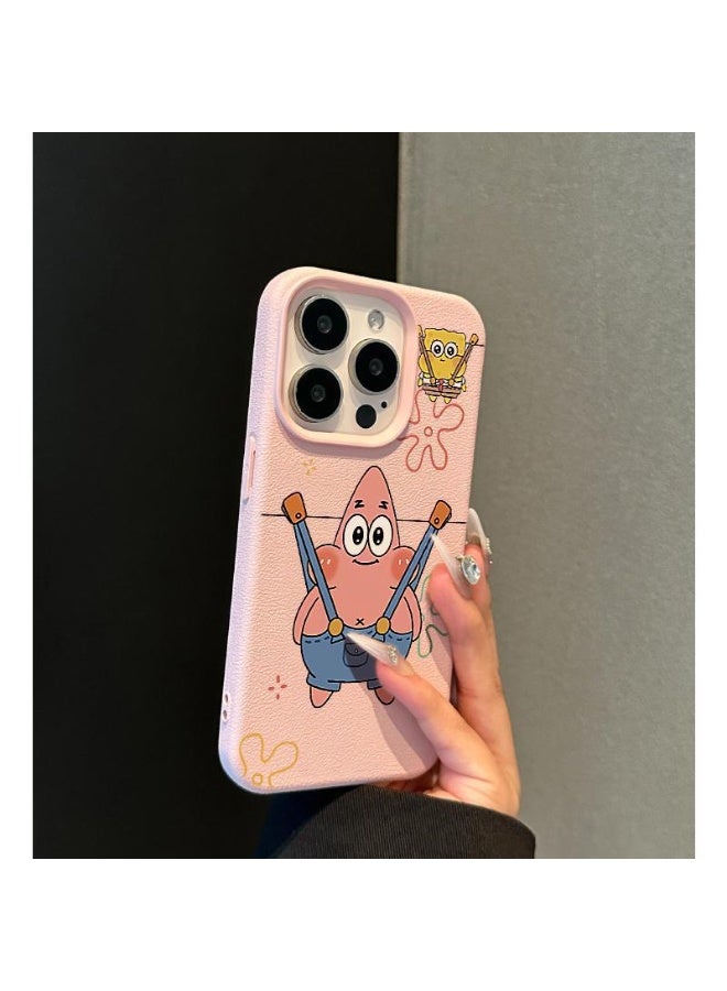 NIBEMINENT Backpack Daisy Protective TPU Case Cover For iPhone 16 Pro, Pink - Image 2