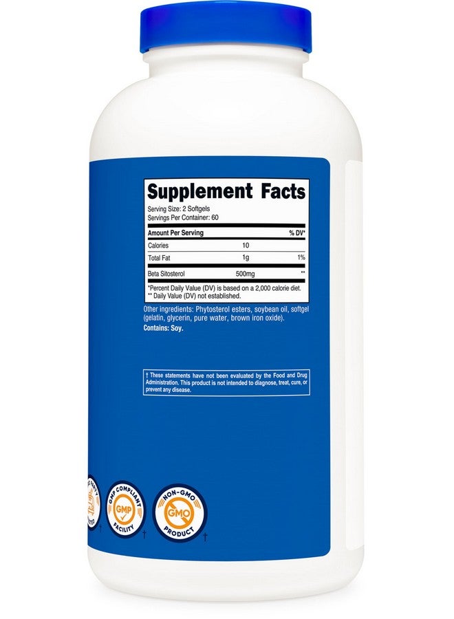 Nutricost Beta Sitosterol 240 Softgels, 500mg - GMO Free, Gluten Free Supplement, 120 Servings - Image 5