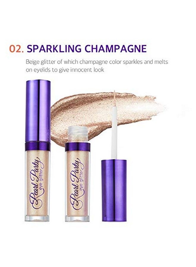 bom Pearl Party Eye Glitter Mirror Ball Liquid Eye Shadow Glitter With Shimmer Pigment - Image 3