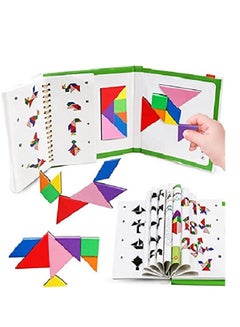 Generic Travel Tangram Puzzle Montessori Shape Pattern Blocks Road Trip ...