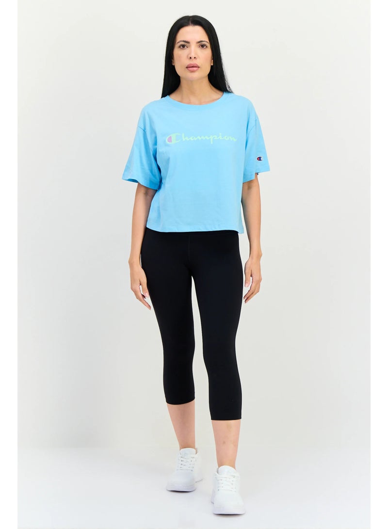 Champion Women Sportswear Fit Short Sleeve Outdoor T-Shirt, Sky Blue - Image 4