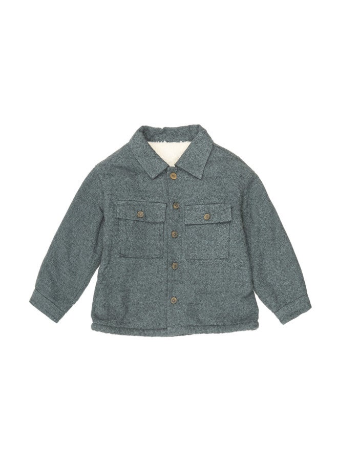 Zara Kids' Comfortable Thick Warm Cotton Long Sleeve Collar Casual Jacket - Image 2