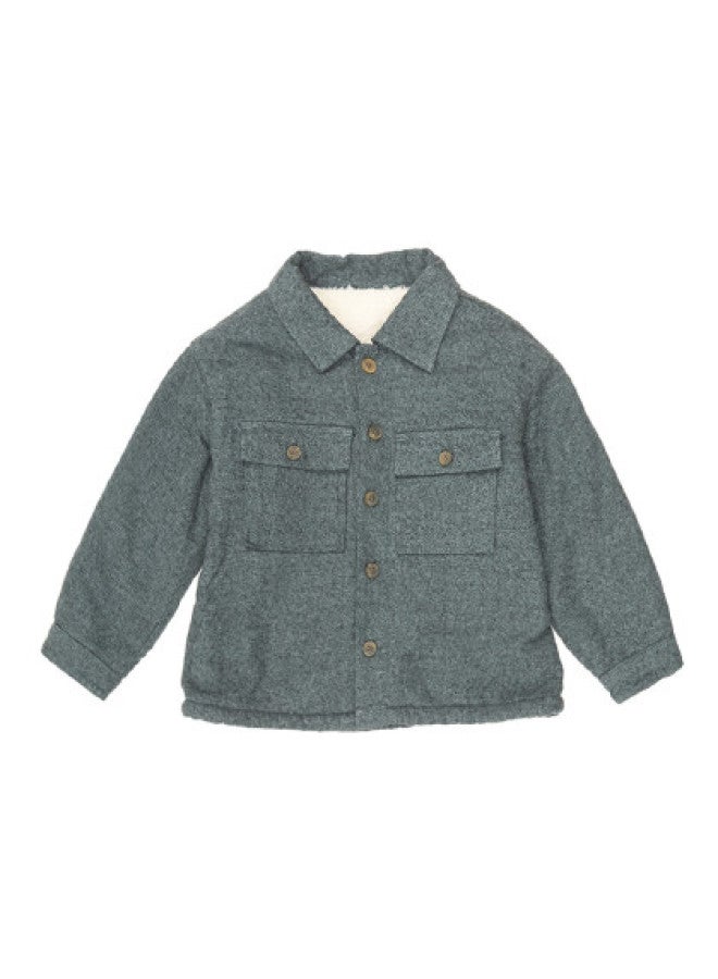 Zara Kids' Comfortable Thick Warm Cotton Long Sleeve Collar Casual Jacket - Image 1