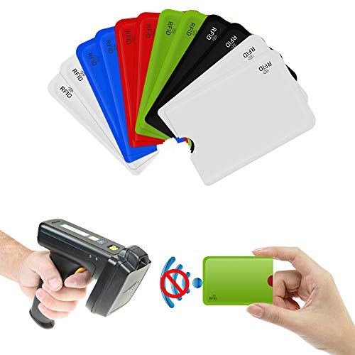 CM unisex-adult RFID Blocking Passport Sleeve Credit Card Cover for Identity Theft Prevention, 12 Pcs Card Sleeve and 4 Pcs Passport Sleeve, Multi - Image 2