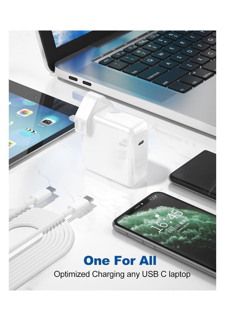 Ntech - NTECH  60W Adapter Compatible for Apple Macbook Pro 13 Inch (Early 2015) (Mid 2014), (Late 2013) MagSafe White - Image 1