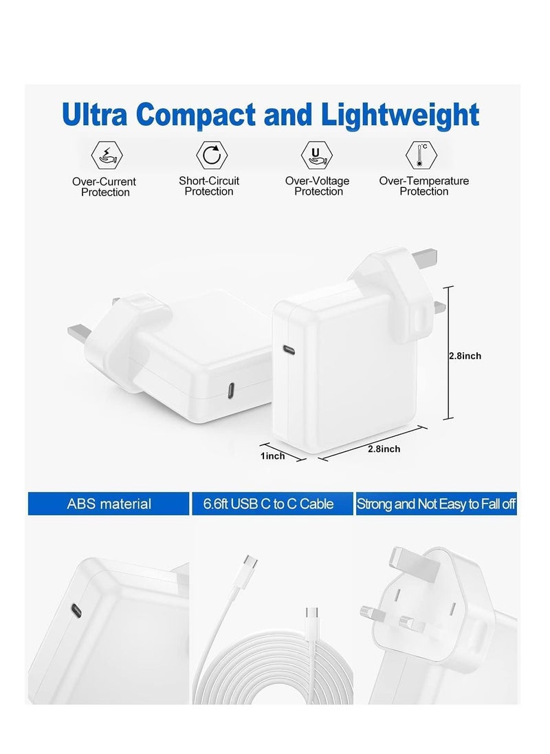 Ntech - NTECH  60W Adapter Compatible for Apple Macbook Pro 13 Inch (Early 2015) (Mid 2014), (Late 2013) MagSafe White - Image 1