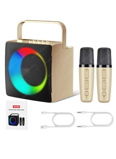 SDRD SD-508 New Mini Karaoke RGB Speaker with Dual Microphone  - Image 2