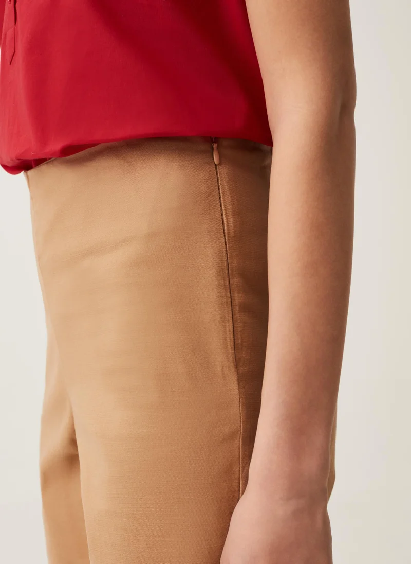او في اس Ovs Crop Cigarette Trousers