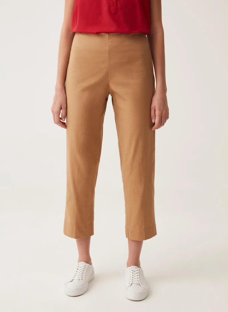 او في اس Ovs Crop Cigarette Trousers