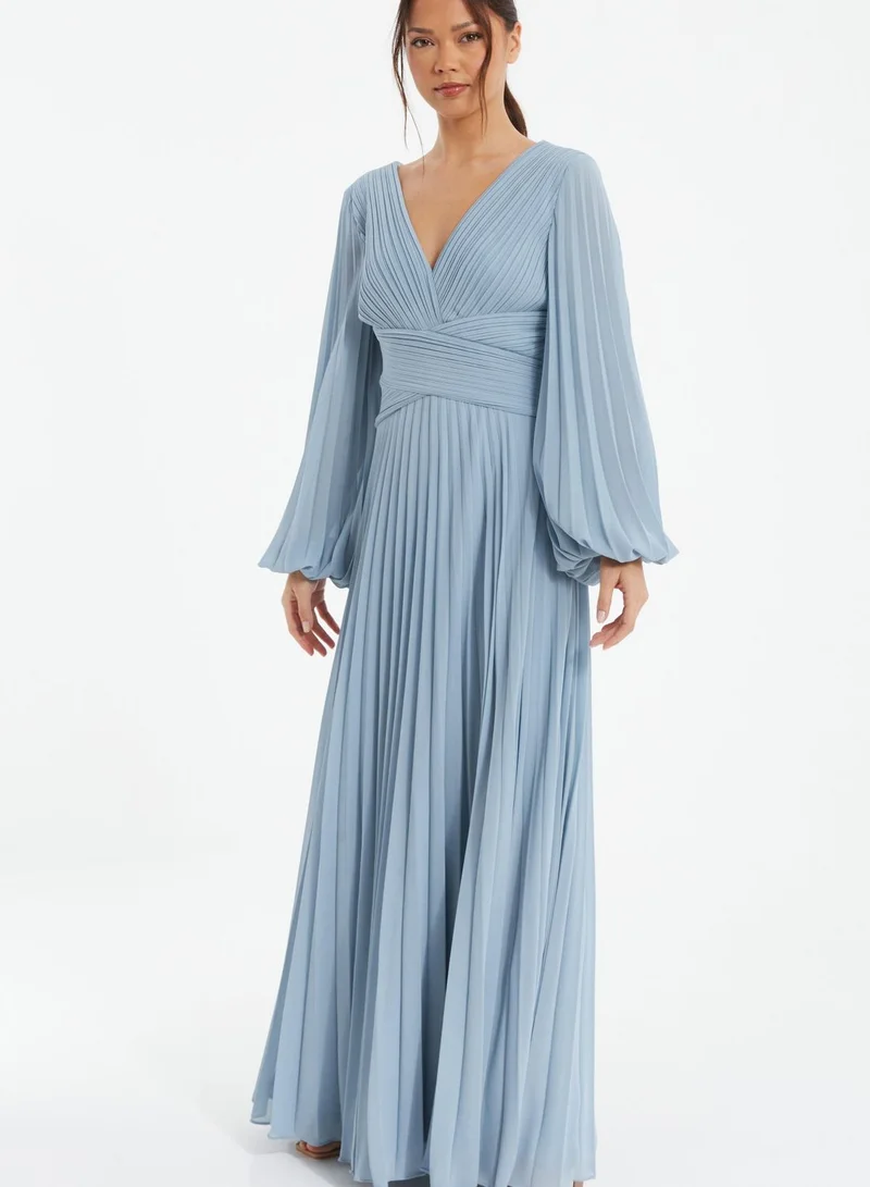 QUIZ Pleated Chiffon Dress