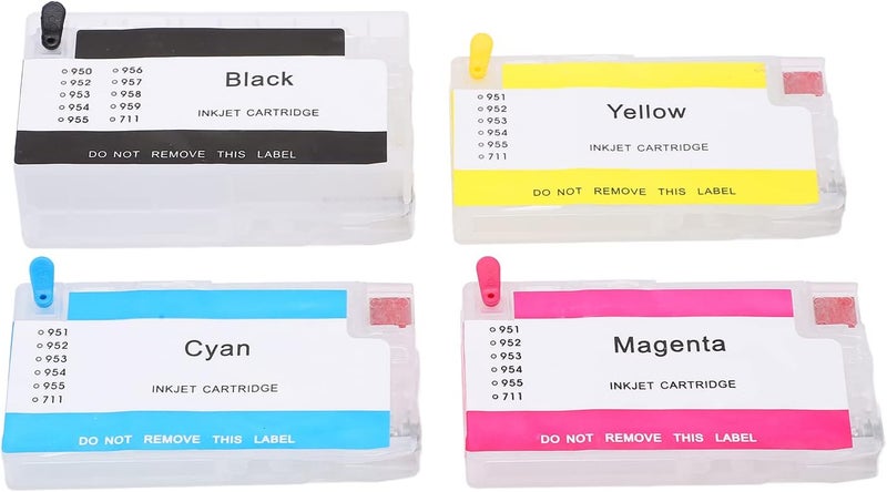 Ink Compatible Ink Cartridge Replacement for 950BK 951 C M Y to Use with Office Jet Pro 251dw 276dw 8100 8600 8610 8620 8630 8640 8650 8660 8615 8616 8625 - Image 1