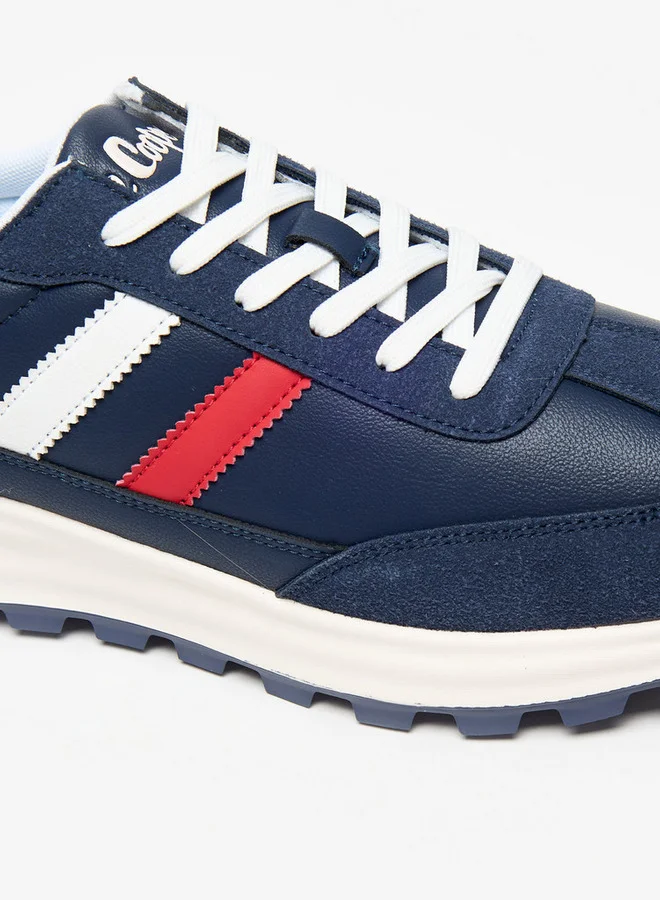 Lee Cooper Men's Paneled Lace-Up Low Ankle Sneakers