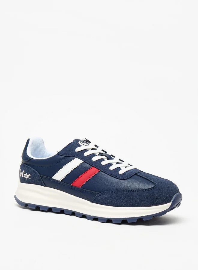 Lee Cooper Men's Paneled Lace-Up Low Ankle Sneakers