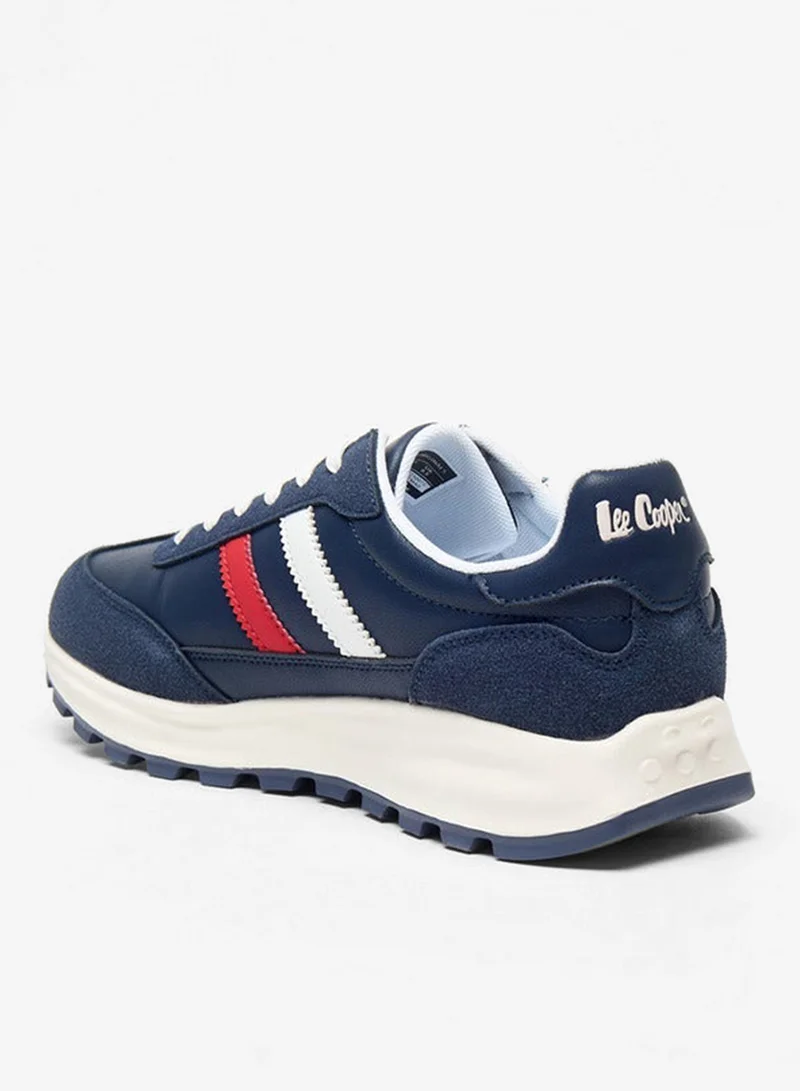 Lee Cooper Men's Paneled Lace-Up Low Ankle Sneakers
