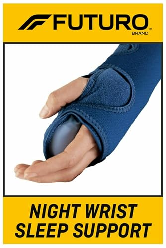 3M FUTURO Night Wrist Support, Left or Right, Adjustable, Helps Provide Nighttime Relief of Carpel Tunnel Symptoms, Made of Breathable Material, Easy-to-Use Sleeve Design, One Size Fits Most (48462ENR) - Image 2