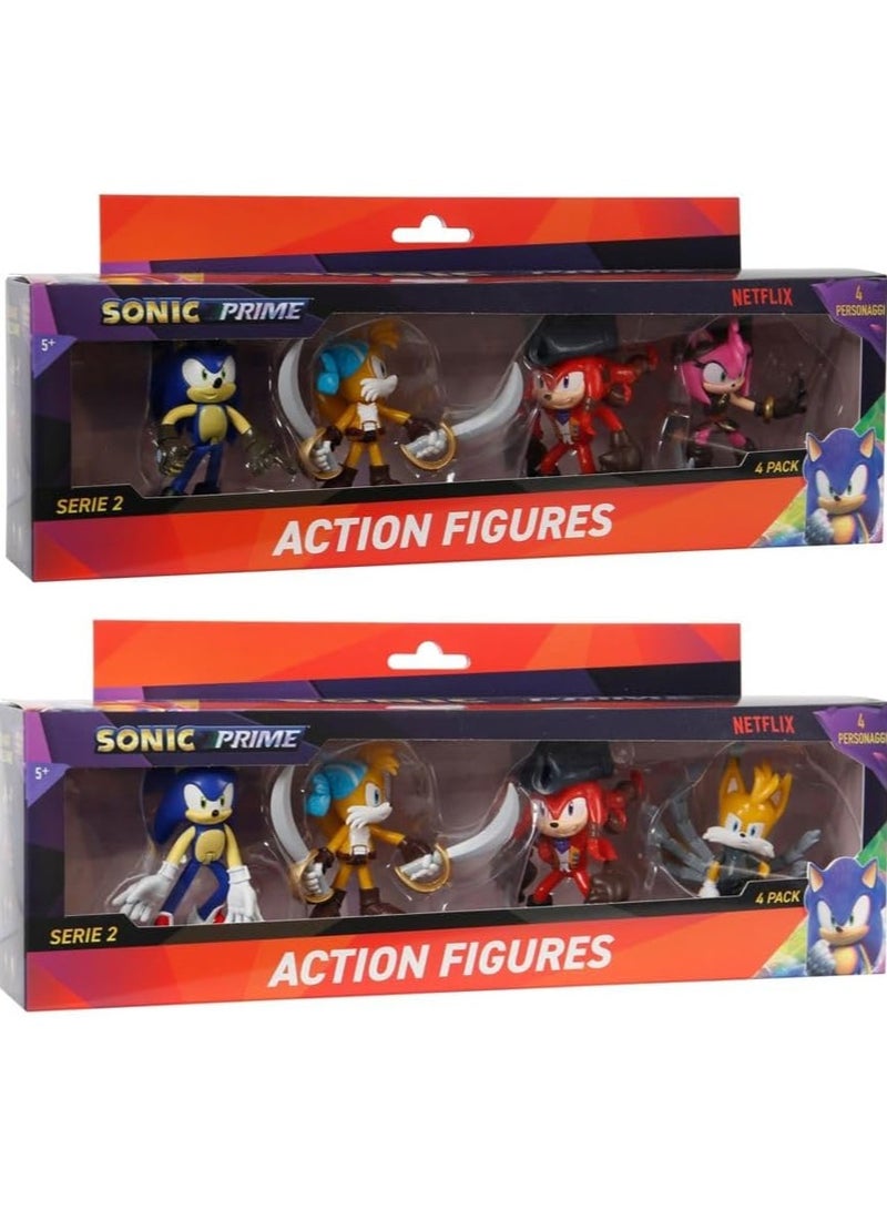 Sonic Figure Action 4Pack Window Box 3Inch SON6240 - Image 1