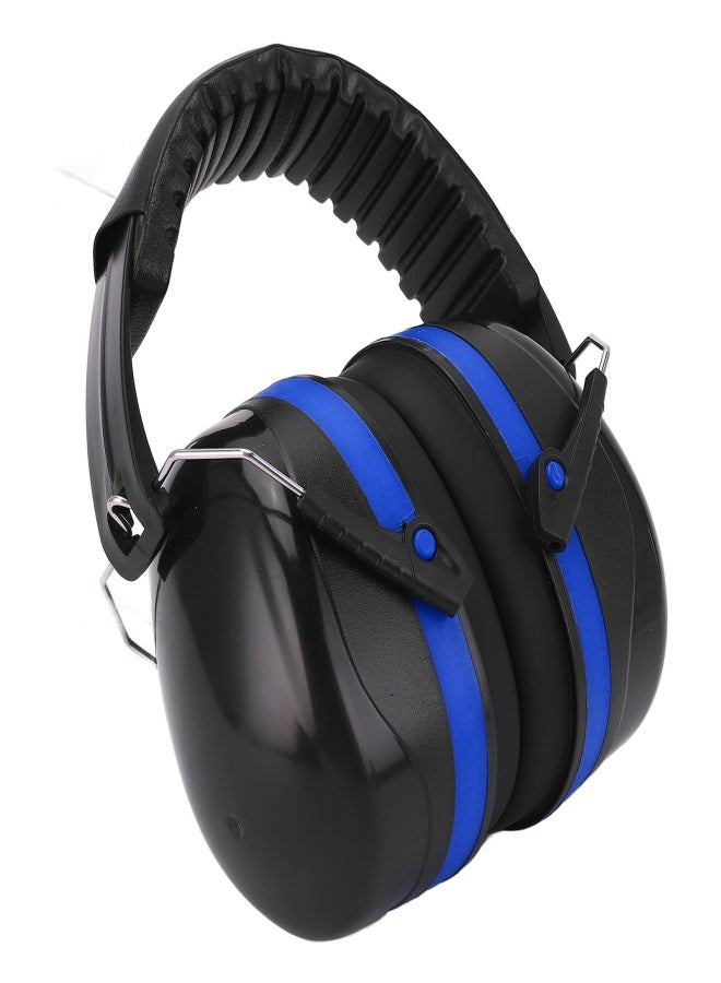 Industrial Earmuffs Noise Blocking Hearing Protection Size Adjustable Folding Ear Muffs for Baby Adults Black Blue - Image 4