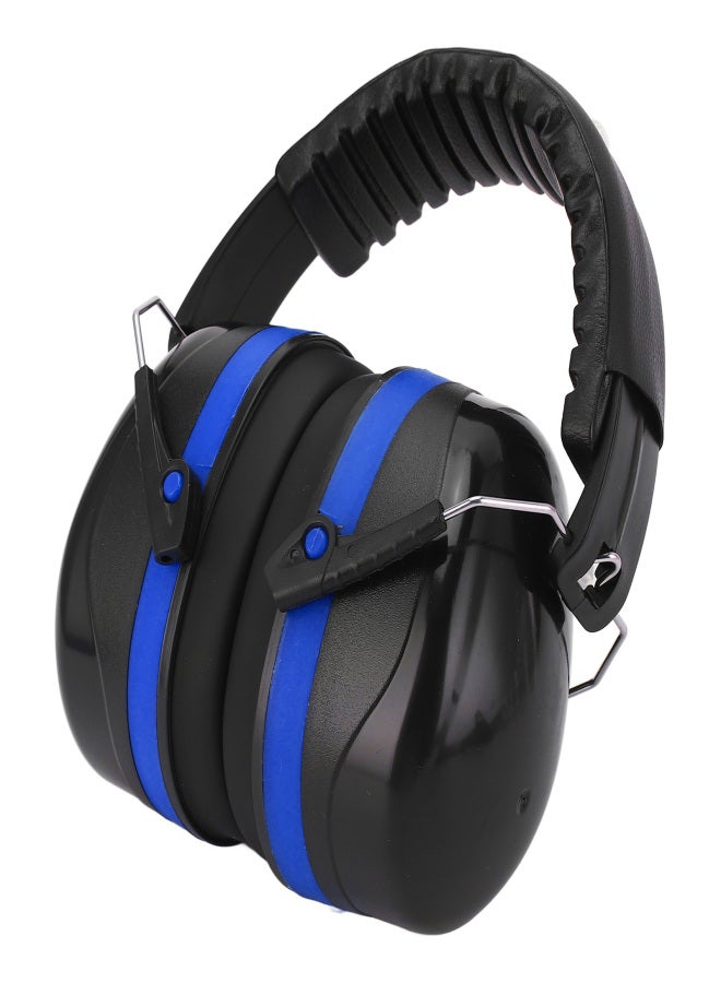 Industrial Earmuffs Noise Blocking Hearing Protection Size Adjustable Folding Ear Muffs for Baby Adults Black Blue - Image 3