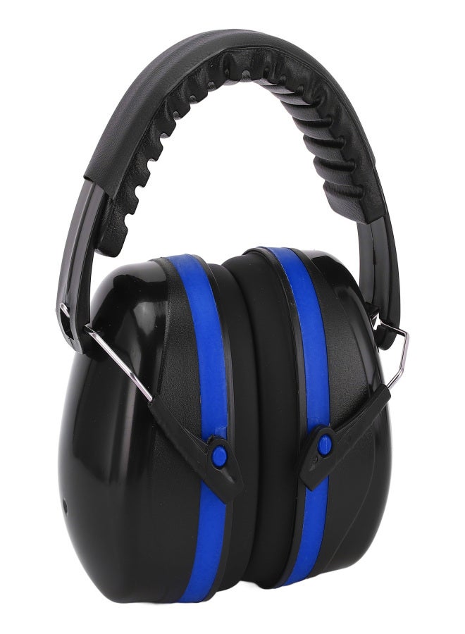 Industrial Earmuffs Noise Blocking Hearing Protection Size Adjustable Folding Ear Muffs for Baby Adults Black Blue - Image 2