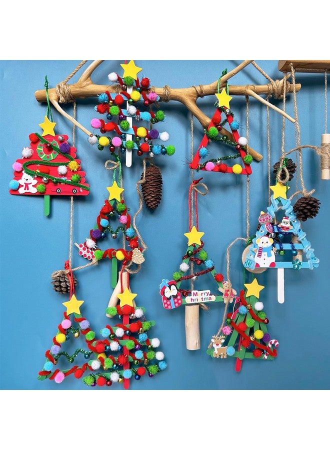 وينلين 27 مجموعة من أدوات الحرف اليدوية لعيد الميلاد، الحرف الشتوية، أعواد المصاصة، زينة شجرة عيد الميلاد، مجموعات فنية، أعواد الحرف اليدوية، ملصقات رغوية لعيد الميلاد للأطفال، أنشطة الفصل الدراسي في العطلات، هدايا الحفلات - Image 3
