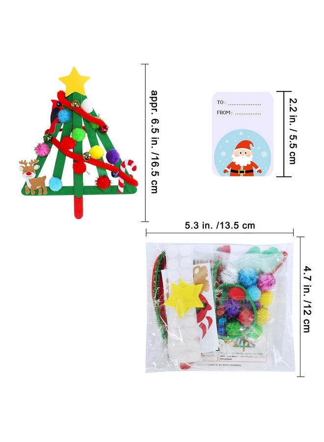 وينلين 27 مجموعة من أدوات الحرف اليدوية لعيد الميلاد، الحرف الشتوية، أعواد المصاصة، زينة شجرة عيد الميلاد، مجموعات فنية، أعواد الحرف اليدوية، ملصقات رغوية لعيد الميلاد للأطفال، أنشطة الفصل الدراسي في العطلات، هدايا الحفلات - Image 5