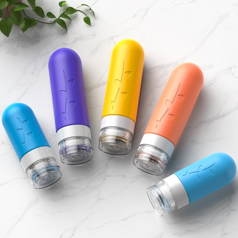 Aeomni 19pack Travel Bottles for Toiletries, TSA Approved Silicone Size Containers for toiletries, Refillable & Leakproof Travel shampoo and conditioner bottles - Image 4