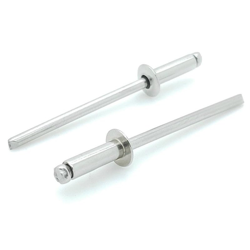 [40 Pack] Blind Rivet, Rivets for Metal, Dome Head Rivet, Aluminium Body and Steel Mandrel Pop Rivets for Tinplate, Metal Fastening, Leather – Push Rivets (3mm X 12mm) - Image 1