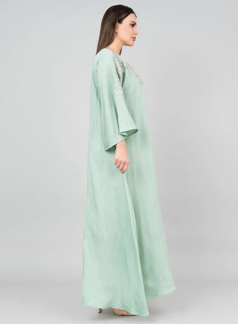 IKKXA Modern Grace Jalabiya IK3008 Green