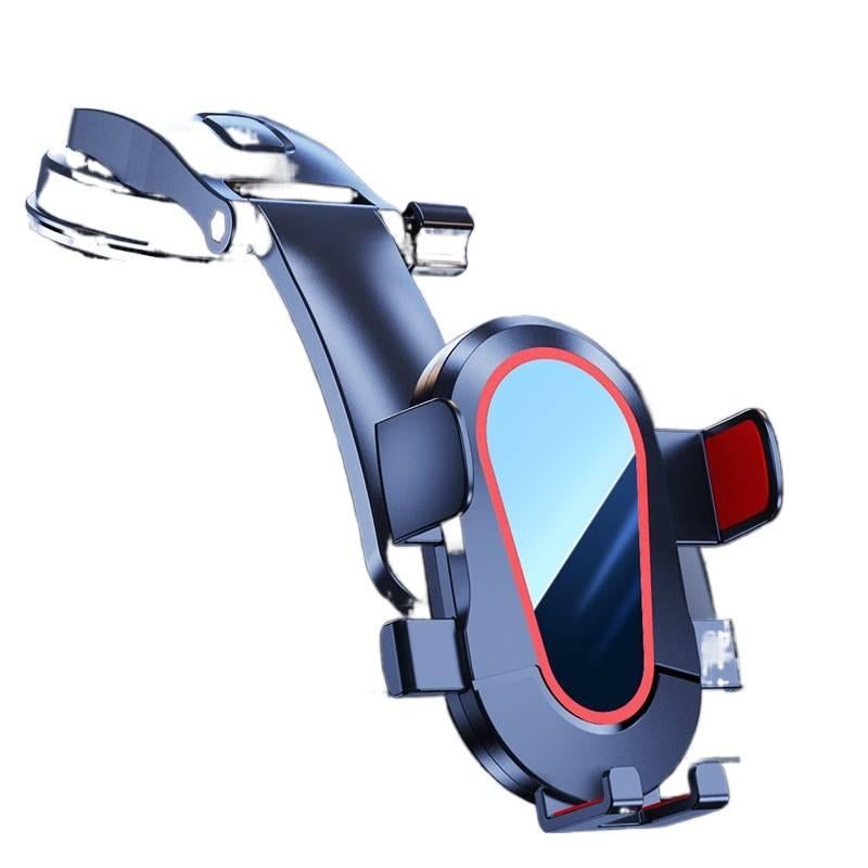 Car Phone Holder, Auto Lock Mechanism, Suction Cup Dashboard Mount, Universal Fit, Black - Image 1