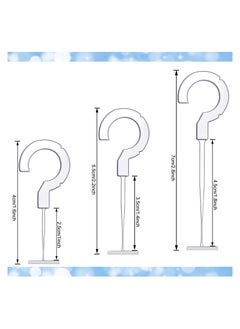 Y&D 5000 Pieces Plastic J Hook Fasteners Clothing Tagging Hanging Tag for Label Standard Barbs  - Image 2