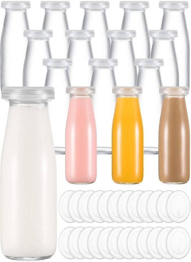 Generic 12pcs Empty Glass Juice Bottles Set for Milk, Drinks and Cocktails, Party 200ml  - Image 1