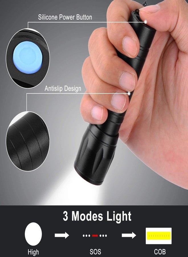 MZ Mini Rechargeable Pocket Light Zoom COB USB Charging Led Waterproof Torch - Image 5